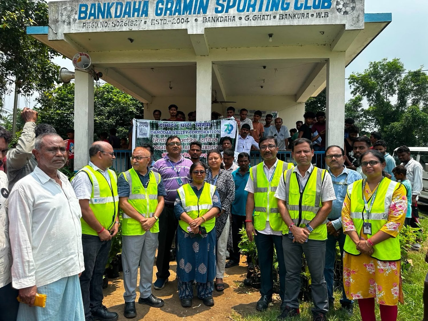 Plant distribution programme at Bagda Village
