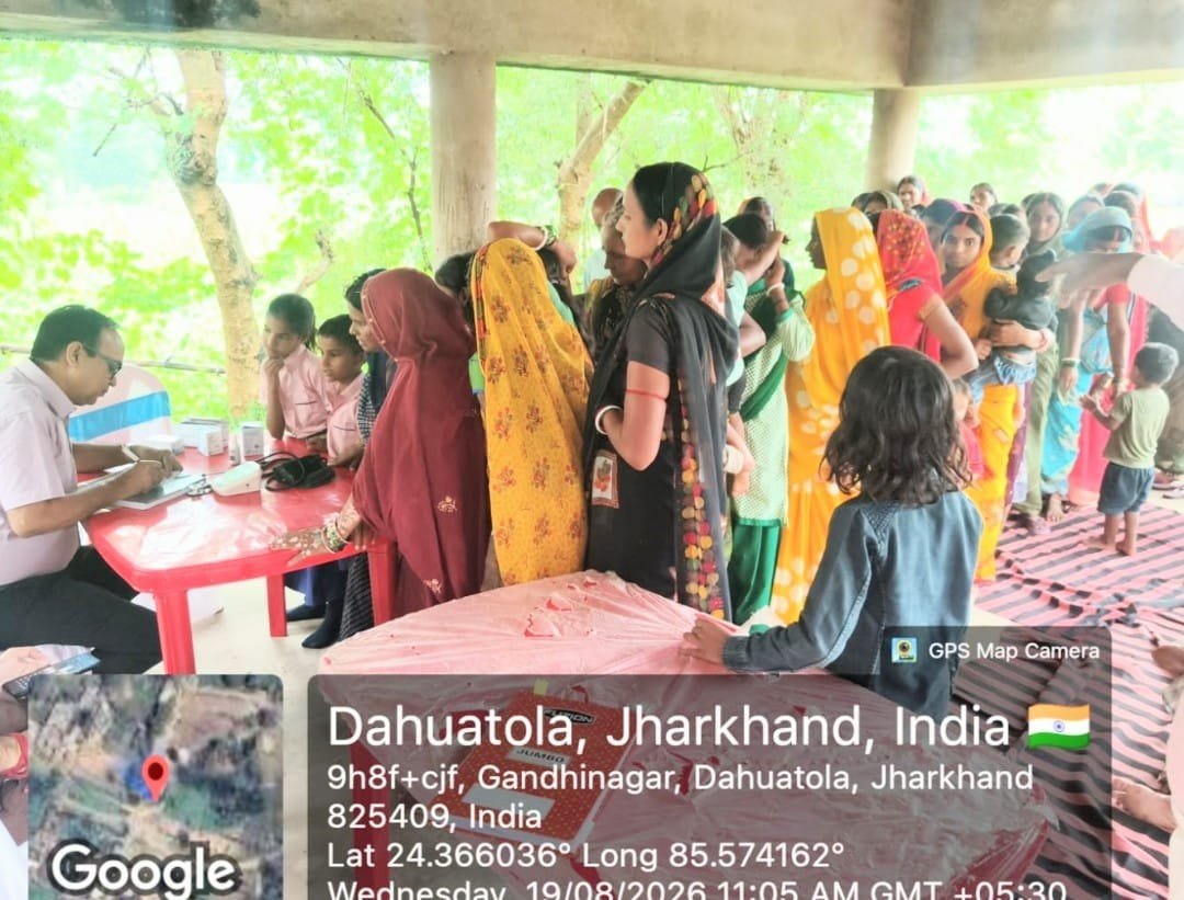 A DVC CSR community health camp in progress