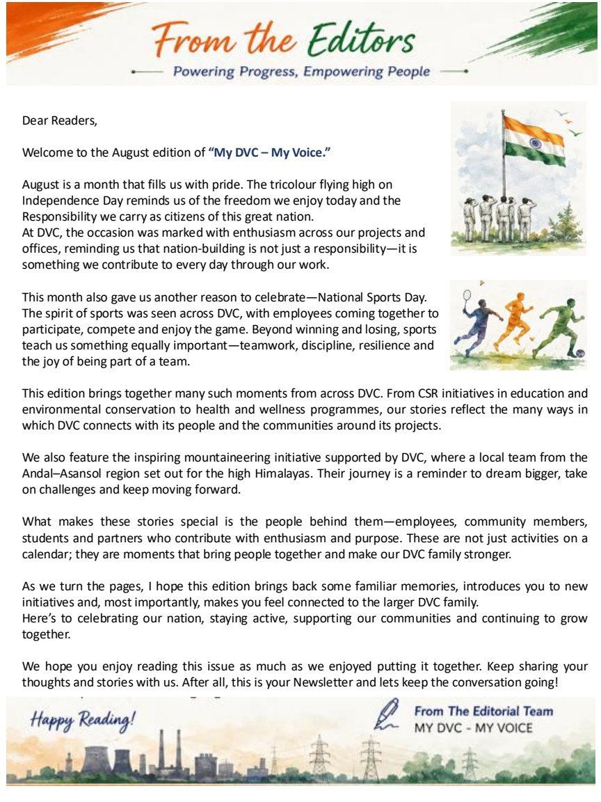 Page 3 of the August 2026 newsletter, original layout